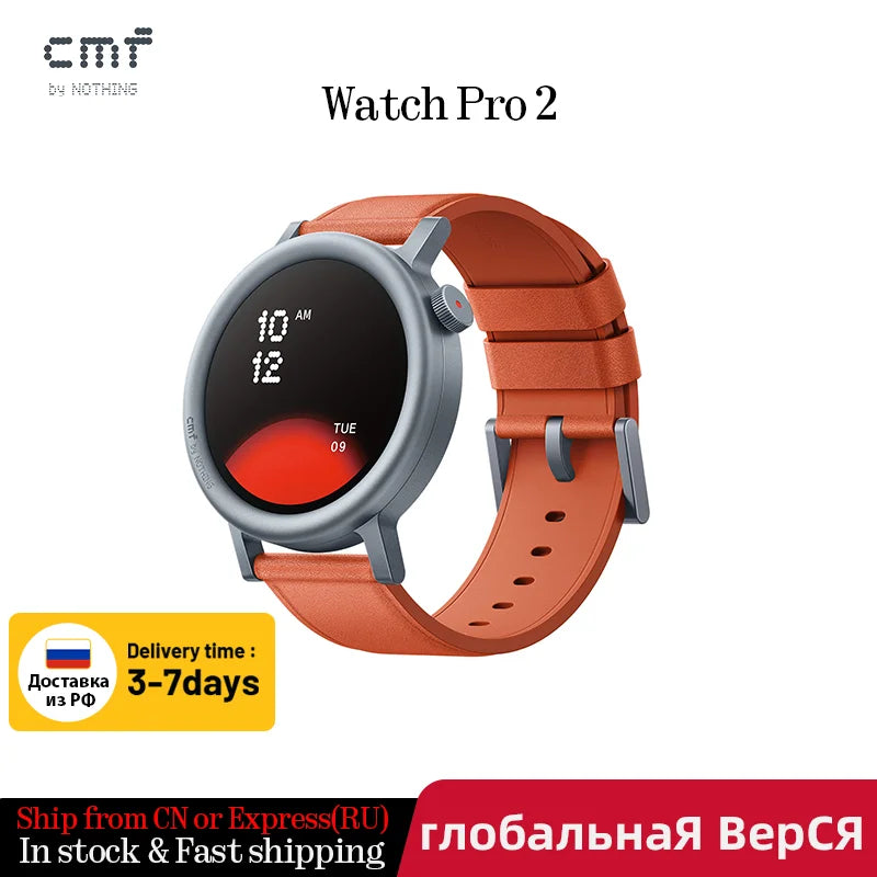 Global Version CMF by Nothing Watch Pro 2 1.32" AMOLED Bluetooth 5.3 BT Calls with AI Noise Reduction GPS Cmf Watch Pro 2