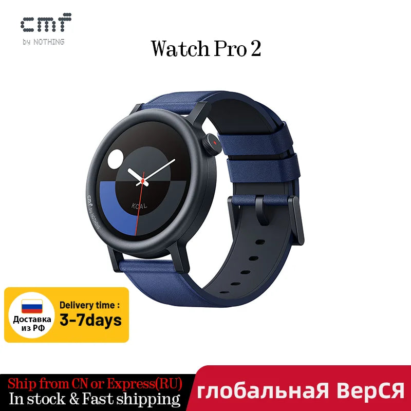 Global Version CMF by Nothing Watch Pro 2 1.32" AMOLED Bluetooth 5.3 BT Calls with AI Noise Reduction GPS Cmf Watch Pro 2
