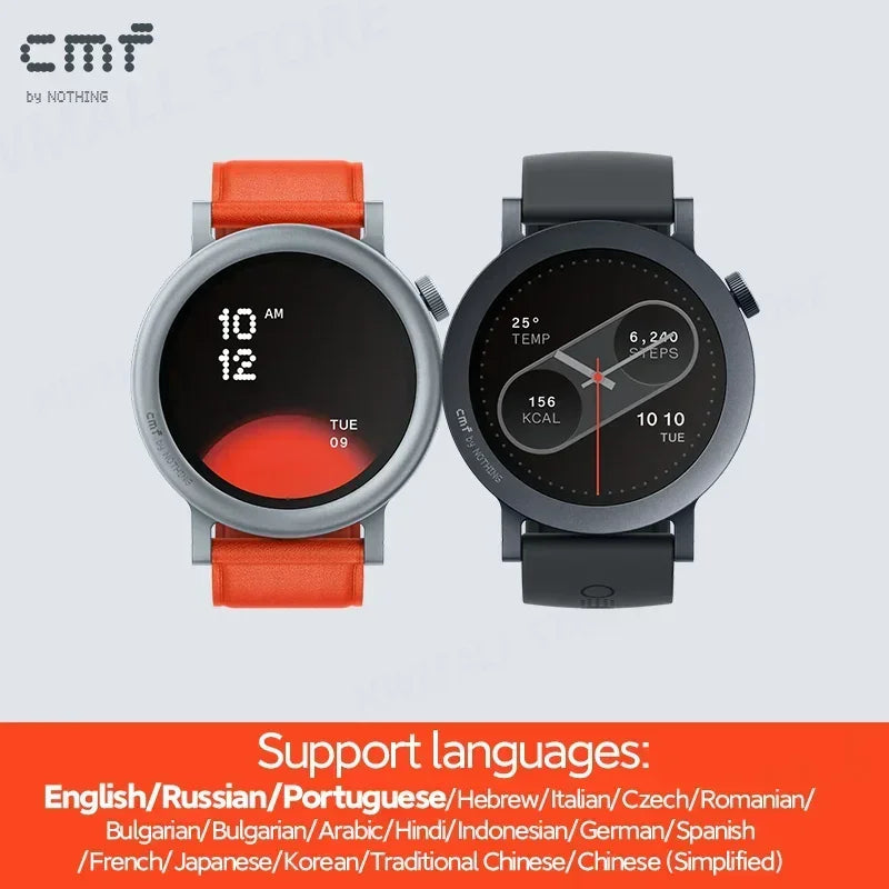 Global Version CMF by Nothing Watch Pro 2 1.32" AMOLED Bluetooth 5.3 BT Calls with AI Noise Reduction GPS Cmf Watch Pro 2
