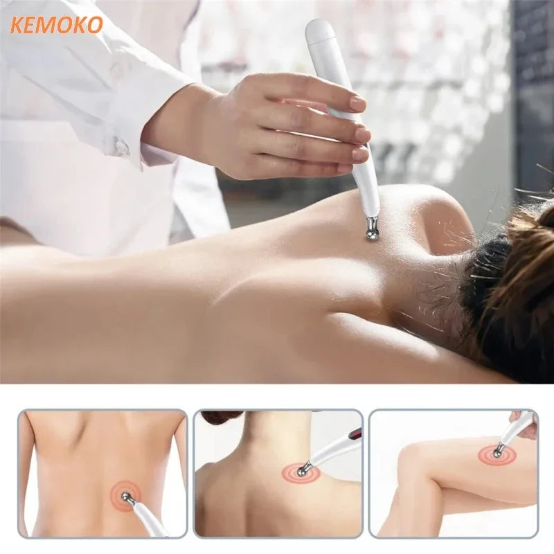 5 in 1 Electronic Acupuncture Massage Pen Smart Pulse Meridian Energy Pen Pain Relief Microcurrent Pulse Muscle Massage Stick