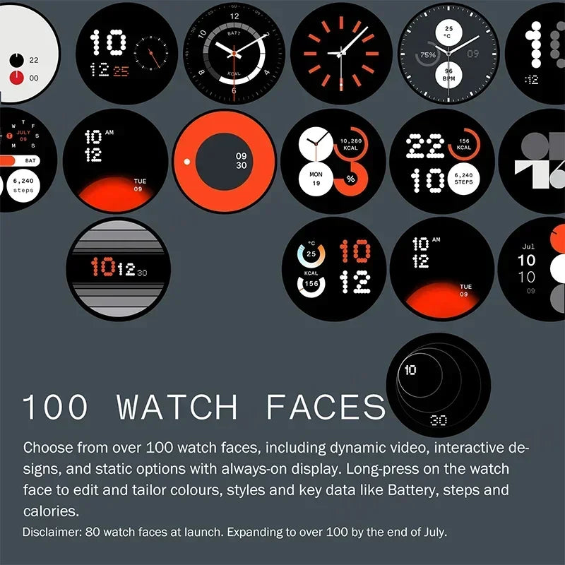 Global Version CMF by Nothing Watch Pro 2 1.32" AMOLED Bluetooth 5.3 BT Calls with AI Noise Reduction GPS Cmf Watch Pro 2