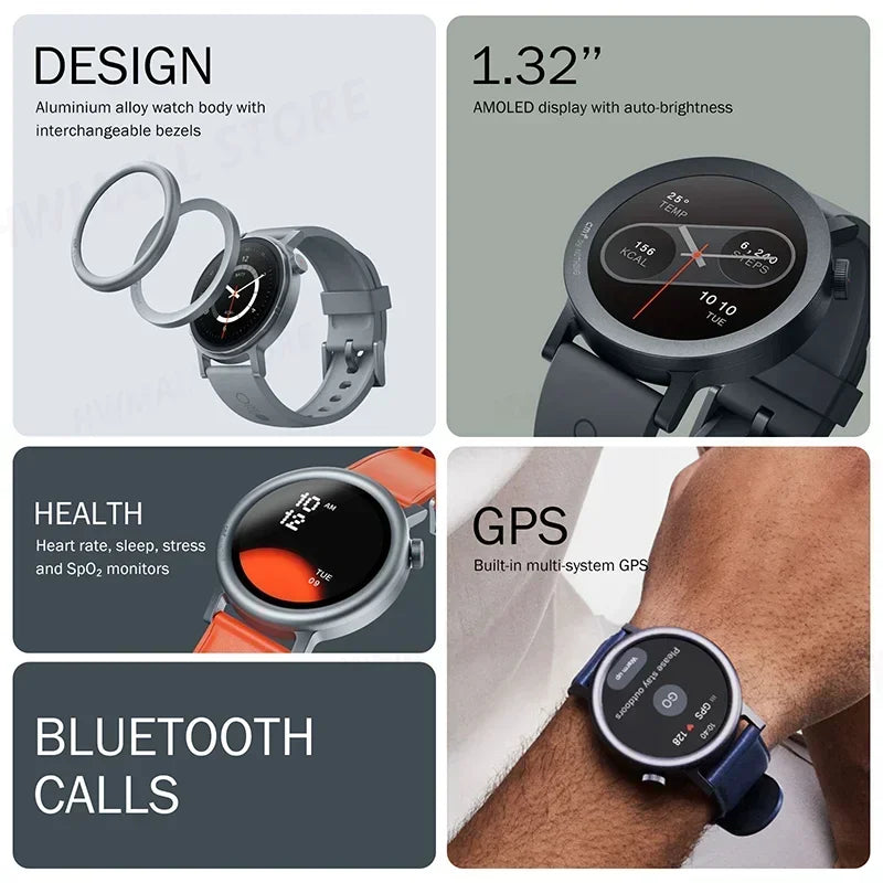 Global Version CMF by Nothing Watch Pro 2 1.32" AMOLED Bluetooth 5.3 BT Calls with AI Noise Reduction GPS Cmf Watch Pro 2