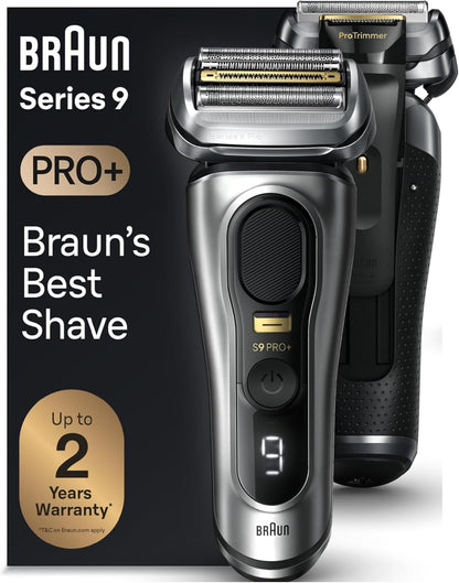 Braun Series 9 9517S PRO+ Electric Razor for Men, 5 Pro Shave Elements & Precision Long Hair Protrimmer, Charging Stand, Braun’S Best for Smooth Skin, Wet & Dry Electric Razor with 60Min Runtime