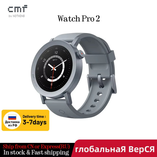 Global Version CMF by Nothing Watch Pro 2 1.32" AMOLED Bluetooth 5.3 BT Calls with AI Noise Reduction GPS Cmf Watch Pro 2