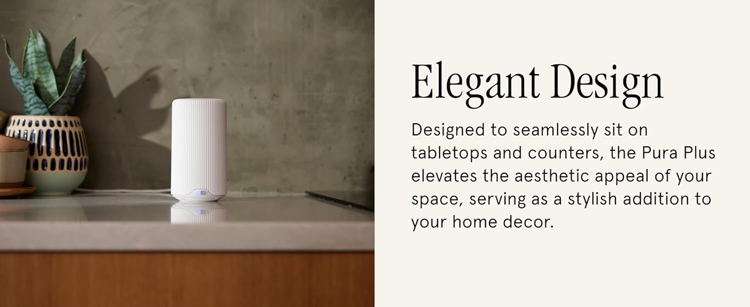plus - Smart Fragrance Diffuser for Large Spaces - Automatic Fragrance Vial Detection - Wi-Fi Smart Diffuser for Luxury Home Scenting - White