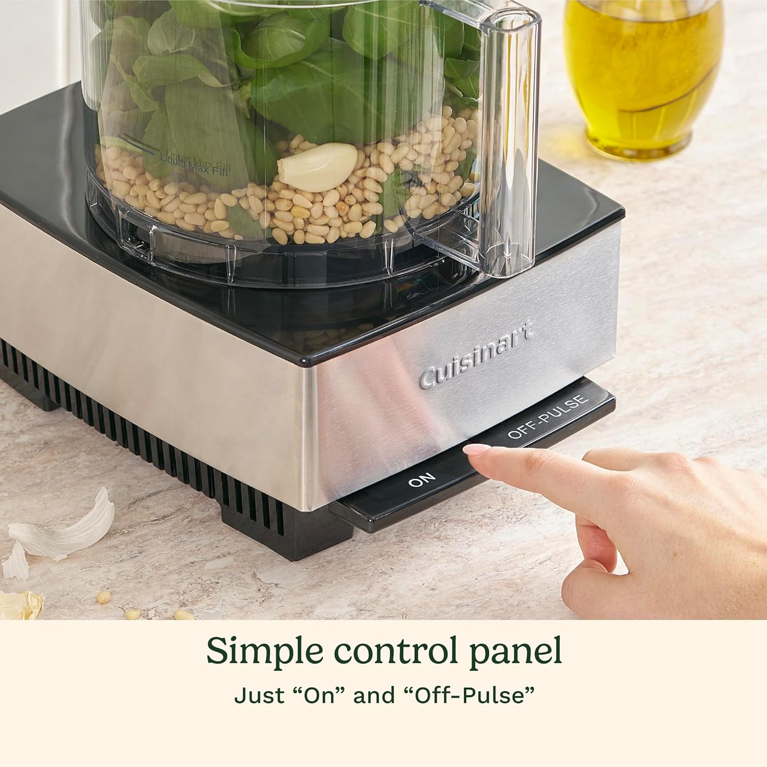 Food Processor 14-Cup Vegetable Chopper for Mincing, Dicing, Shredding, Puree & Kneading Dough, Stainless Steel, DFP-14BCNY