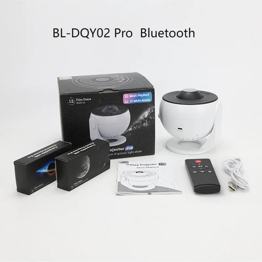 Star Projector Galaxy Night Light HD Lmage Disc Upgraded Planetarium Projector with Remote Control Bluetooth Function for Room
